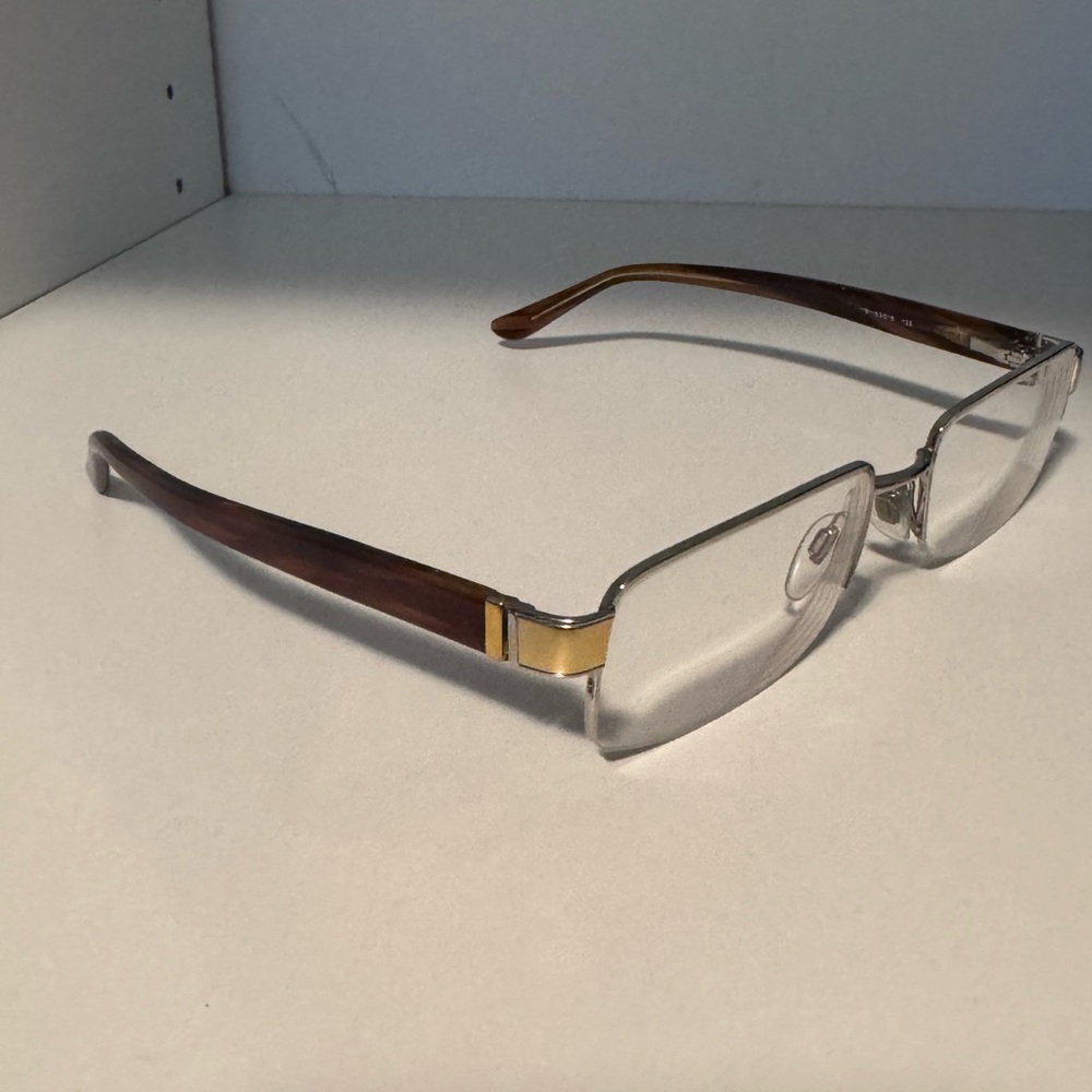 BVLGARI Silver Rectangular Eyeglasses - Picture 4 of 5